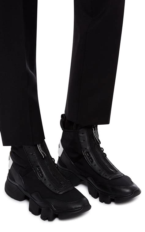 givenchy black velvet shoes|Givenchy jaw high white sneakers.